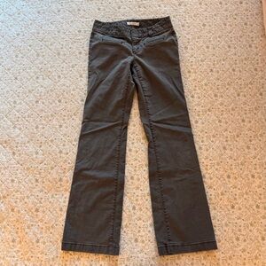 Ann Taylor LOFT low rise dark grey bootcut pants